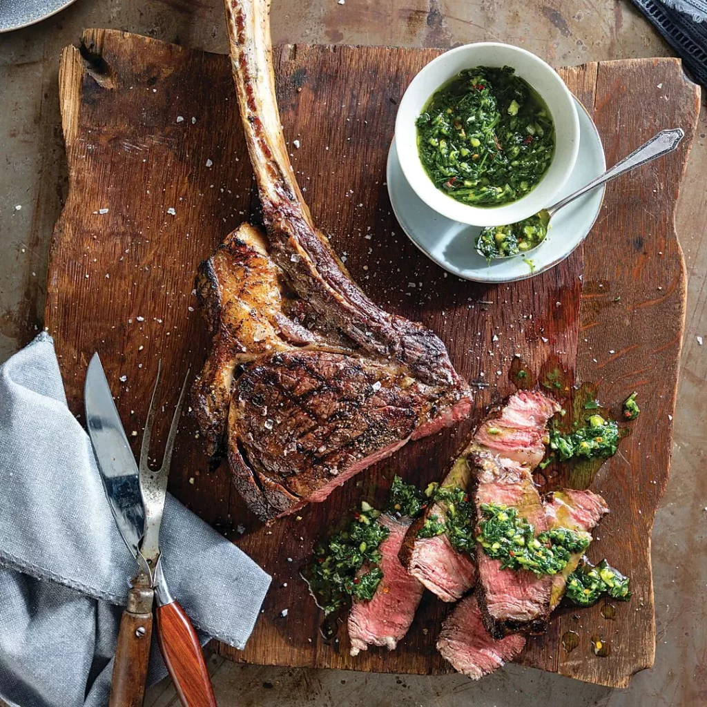 How to Reverse Sear Tomahawk Ribeye Steak on the Grill 